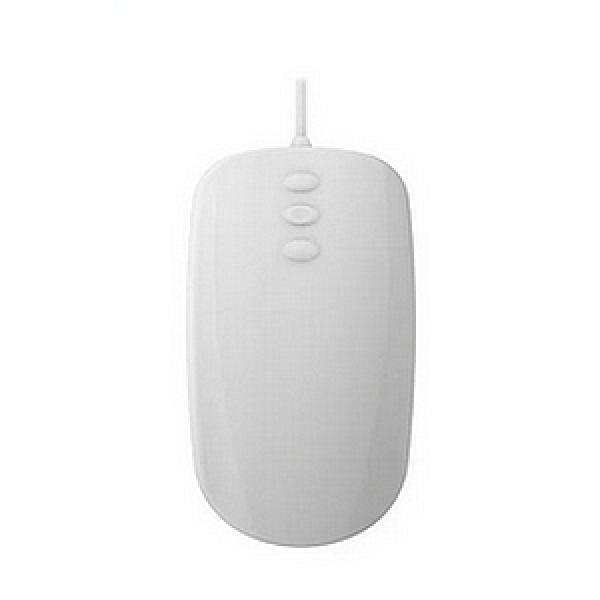 Medical Mouse mit 3-Button Scroll IP68 USB weiss