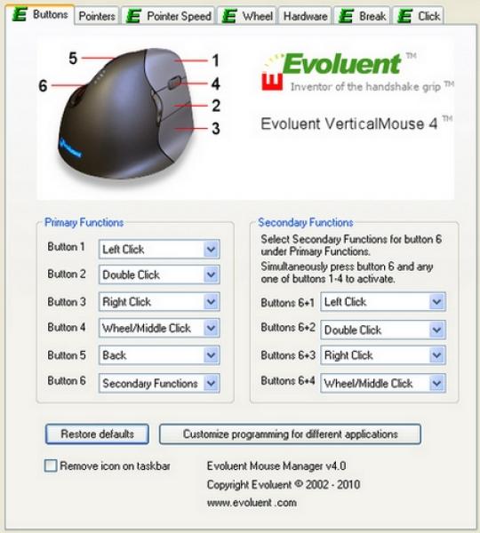 Evoluent VerticalMouse 4 SMALL USB